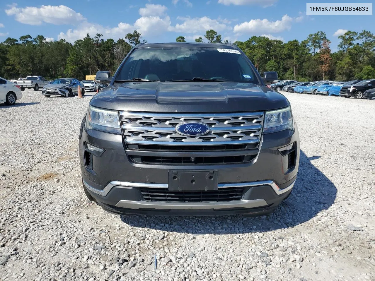 2018 Ford Explorer Limited VIN: 1FM5K7F80JGB54833 Lot: 74215554