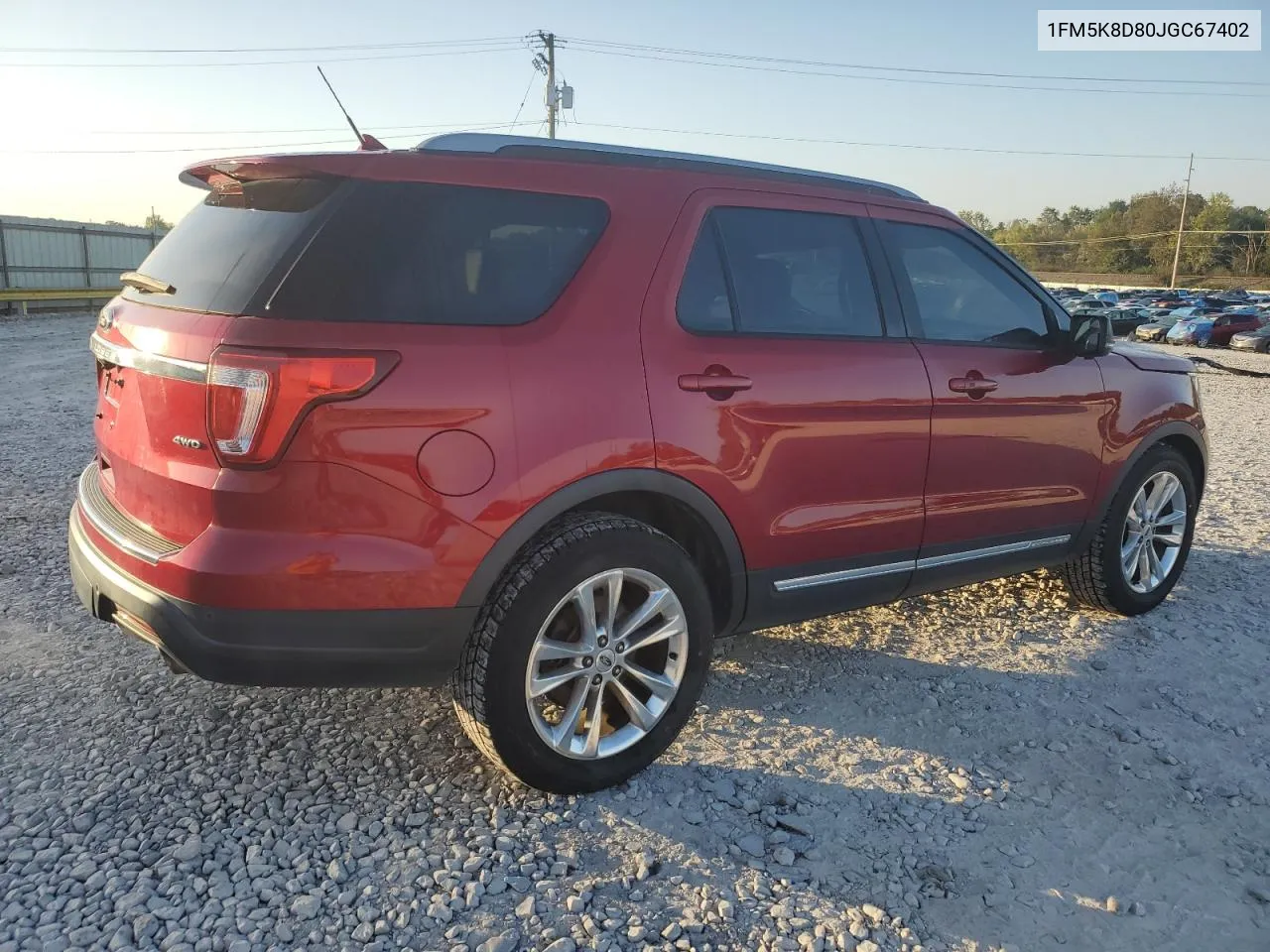 2018 Ford Explorer Xlt VIN: 1FM5K8D80JGC67402 Lot: 74264814