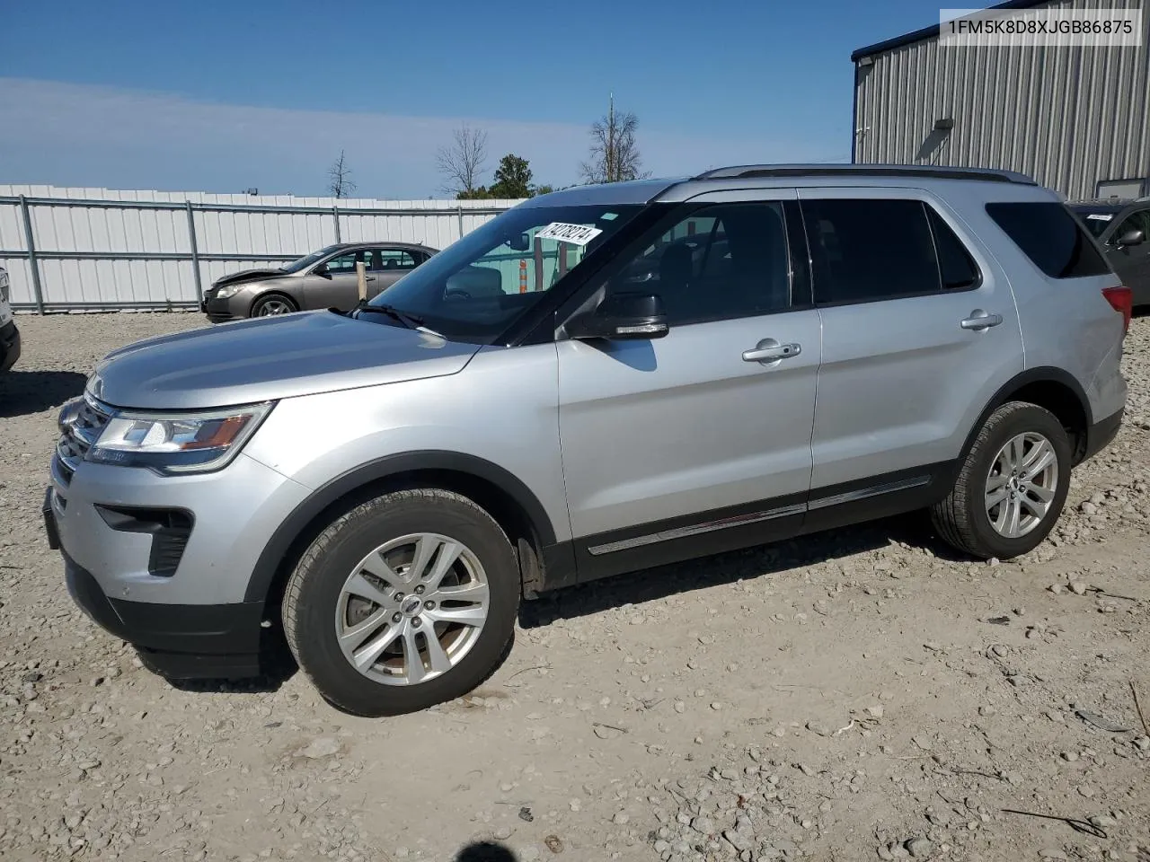 2018 Ford Explorer Xlt VIN: 1FM5K8D8XJGB86875 Lot: 74278274