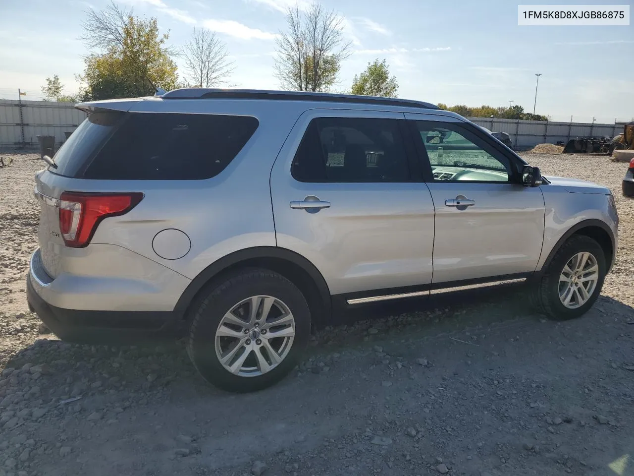 2018 Ford Explorer Xlt VIN: 1FM5K8D8XJGB86875 Lot: 74278274