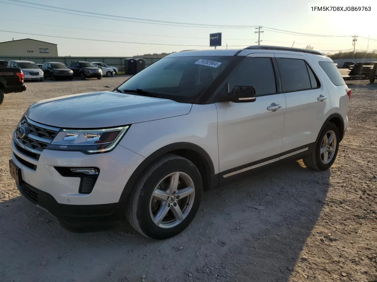 2018 Ford Explorer Xlt VIN: 1FM5K7D8XJGB69763 Lot: 74282964