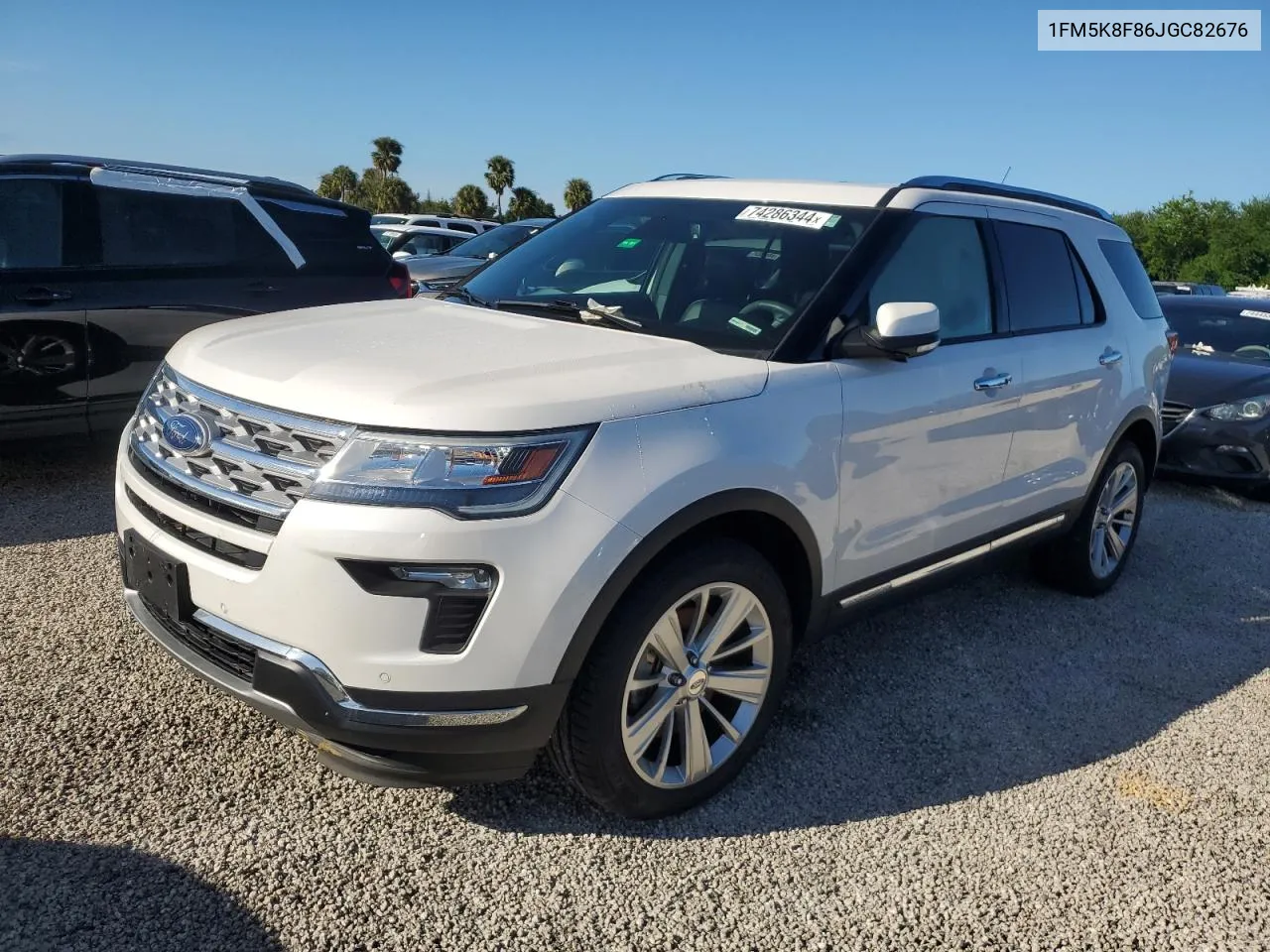 2018 Ford Explorer Limited VIN: 1FM5K8F86JGC82676 Lot: 74286344