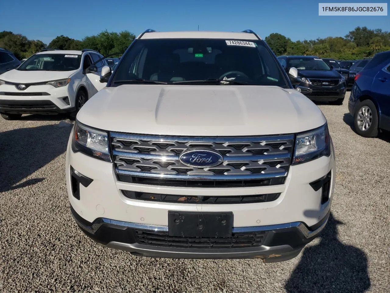 2018 Ford Explorer Limited VIN: 1FM5K8F86JGC82676 Lot: 74286344