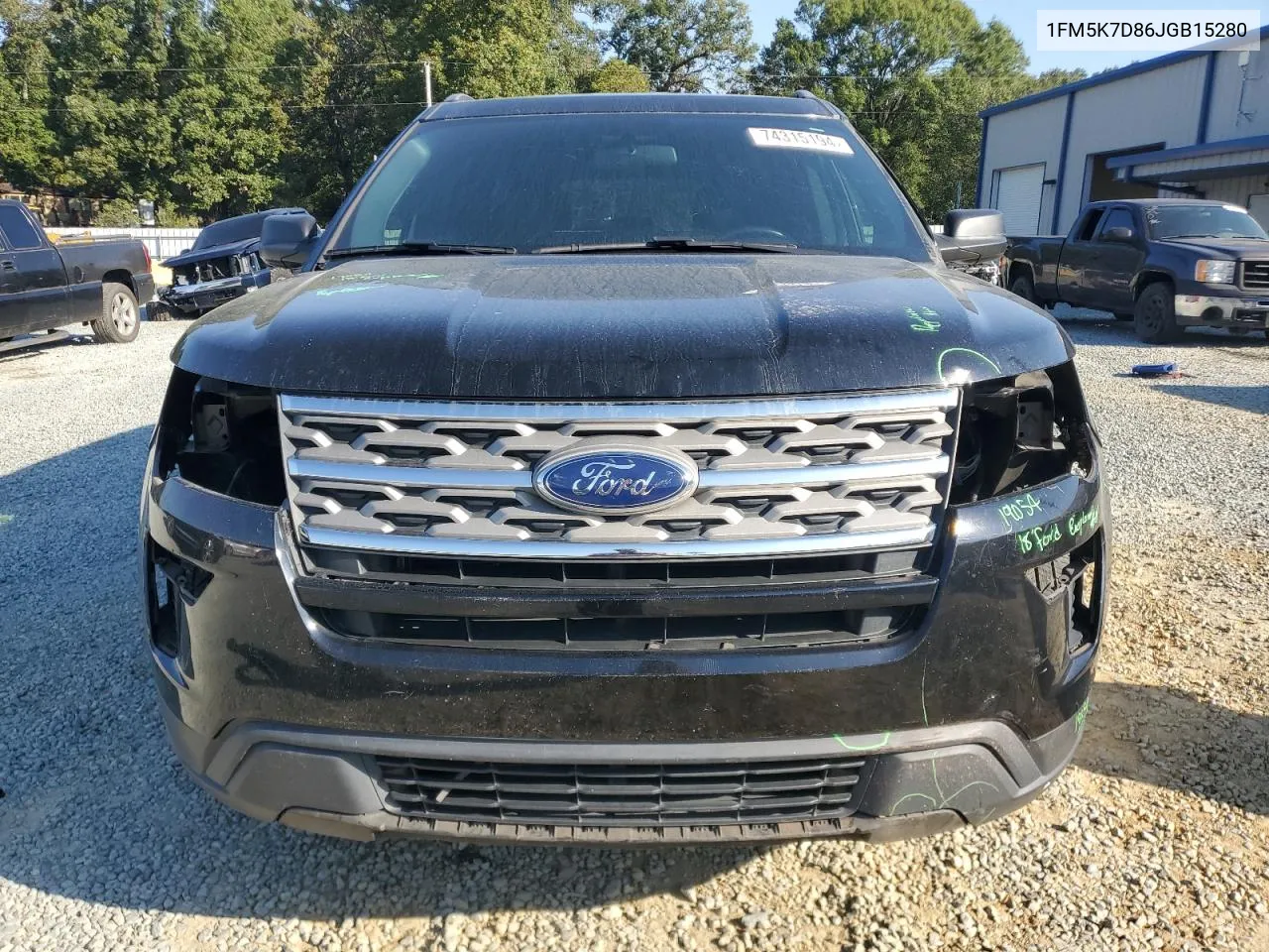 2018 Ford Explorer Xlt VIN: 1FM5K7D86JGB15280 Lot: 74315194