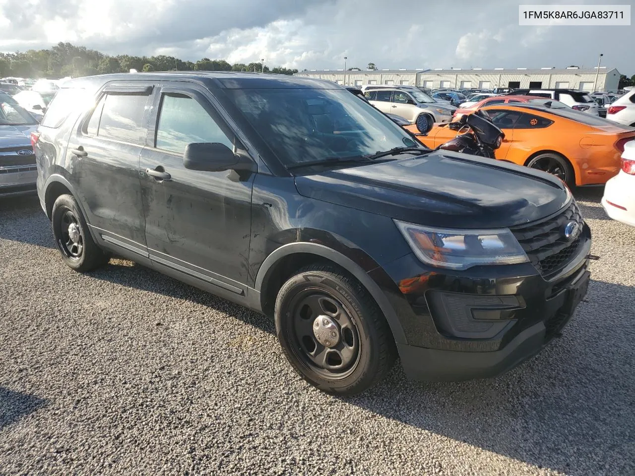 2018 Ford Explorer Police Interceptor VIN: 1FM5K8AR6JGA83711 Lot: 74344664