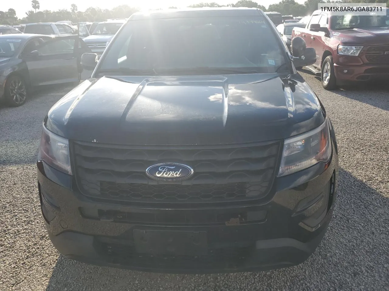 2018 Ford Explorer Police Interceptor VIN: 1FM5K8AR6JGA83711 Lot: 74344664