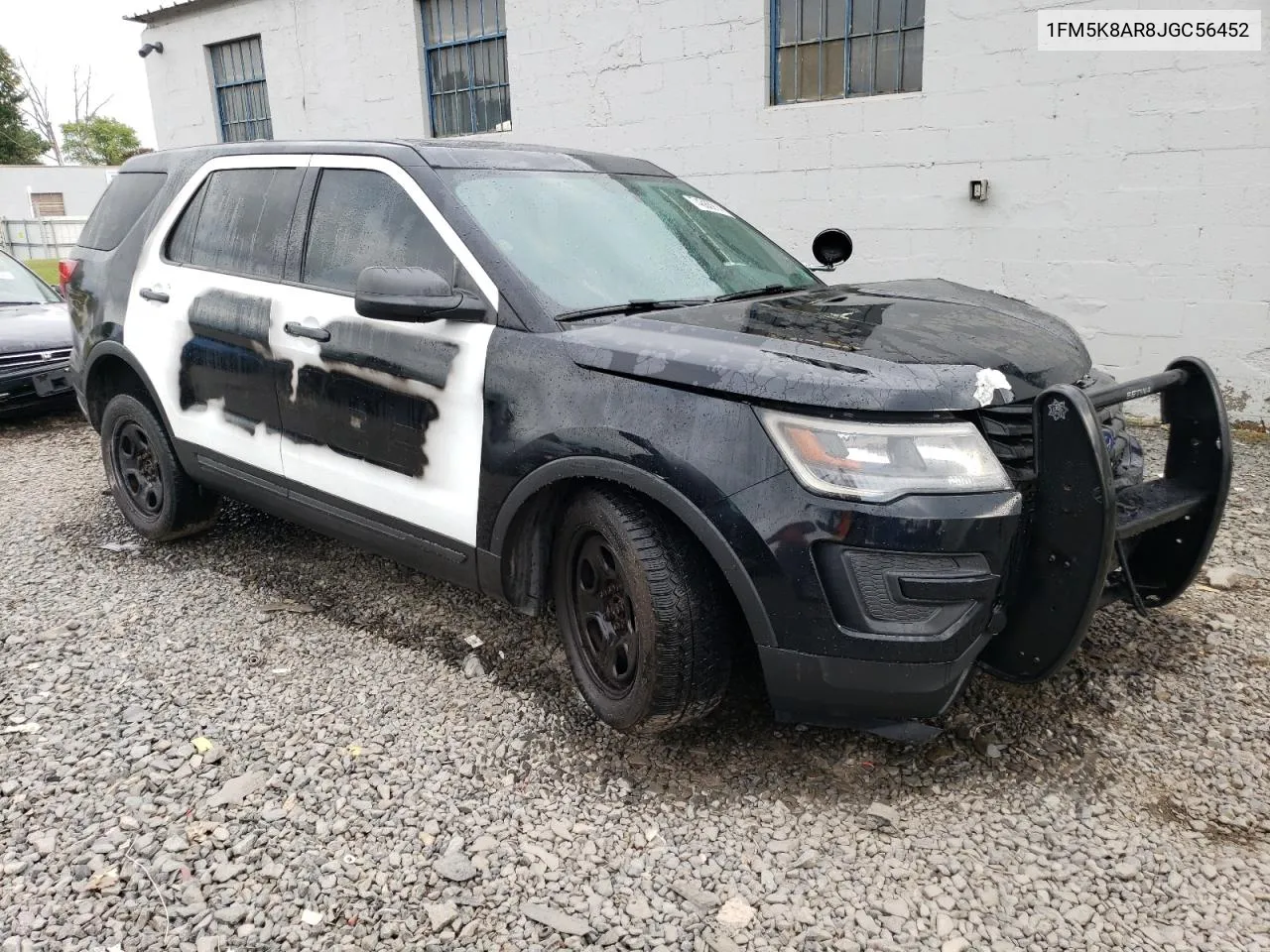 2018 Ford Explorer Police Interceptor VIN: 1FM5K8AR8JGC56452 Lot: 74383914