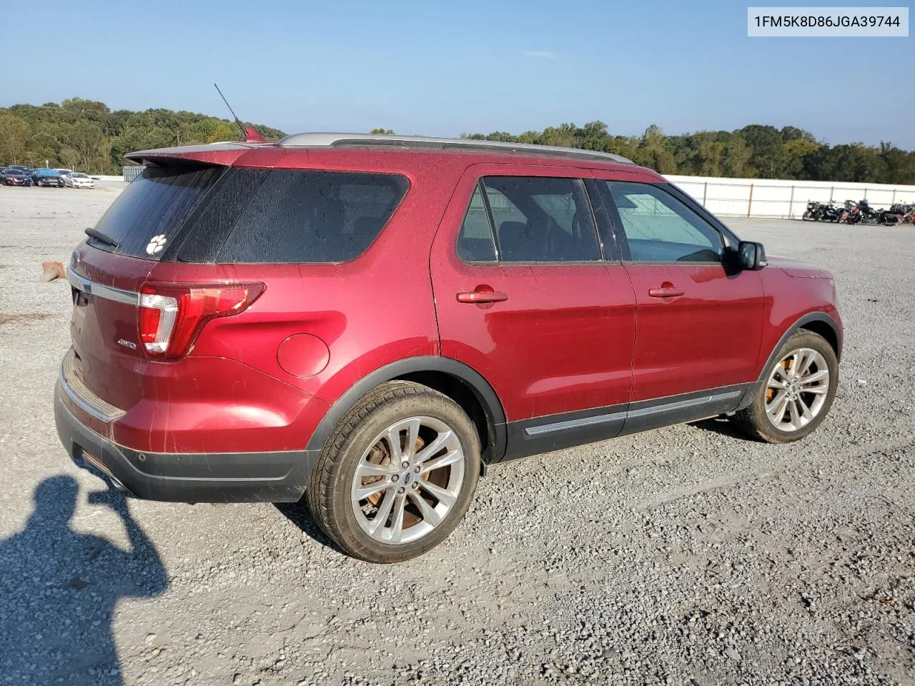 1FM5K8D86JGA39744 2018 Ford Explorer Xlt