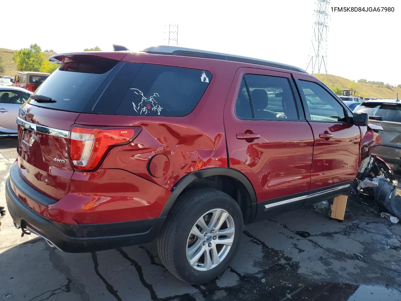 2018 Ford Explorer Xlt VIN: 1FM5K8D84JGA67980 Lot: 74472954