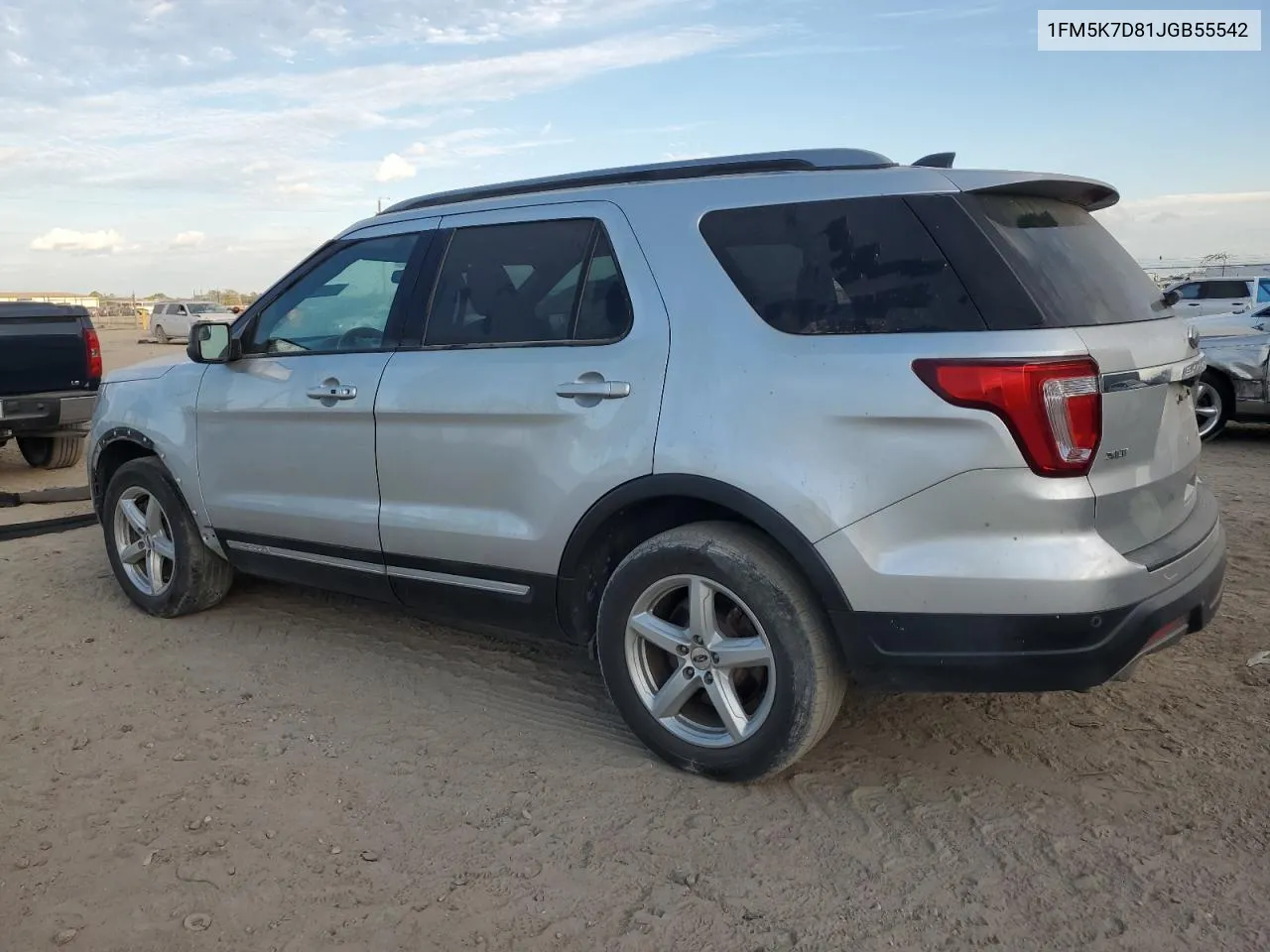 2018 Ford Explorer Xlt VIN: 1FM5K7D81JGB55542 Lot: 74477924