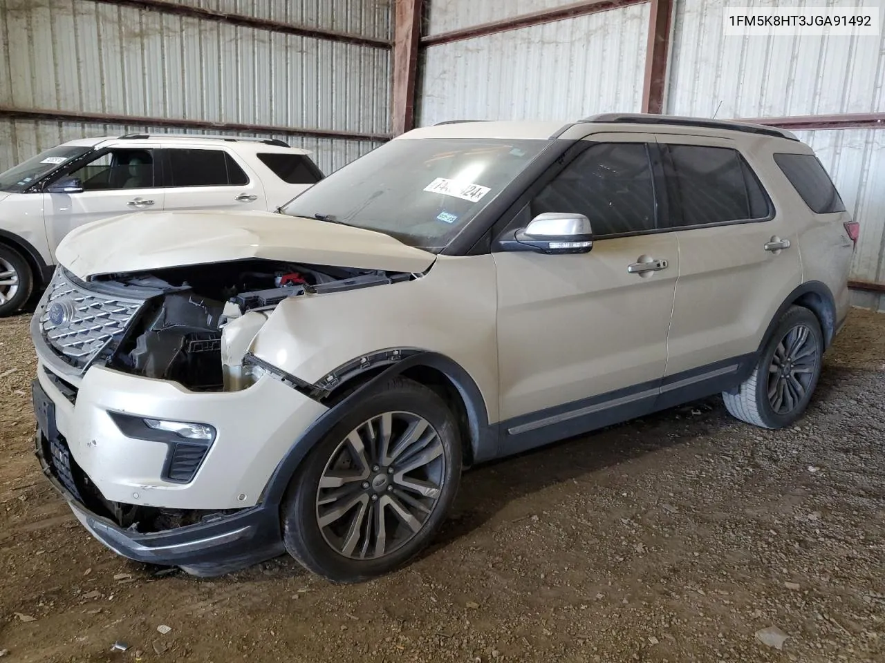 2018 Ford Explorer Platinum VIN: 1FM5K8HT3JGA91492 Lot: 74486424