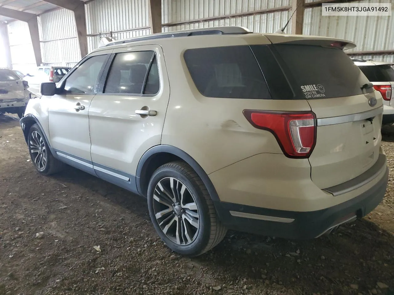 2018 Ford Explorer Platinum VIN: 1FM5K8HT3JGA91492 Lot: 74486424