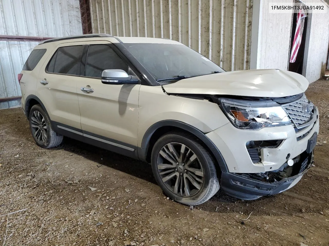 2018 Ford Explorer Platinum VIN: 1FM5K8HT3JGA91492 Lot: 74486424