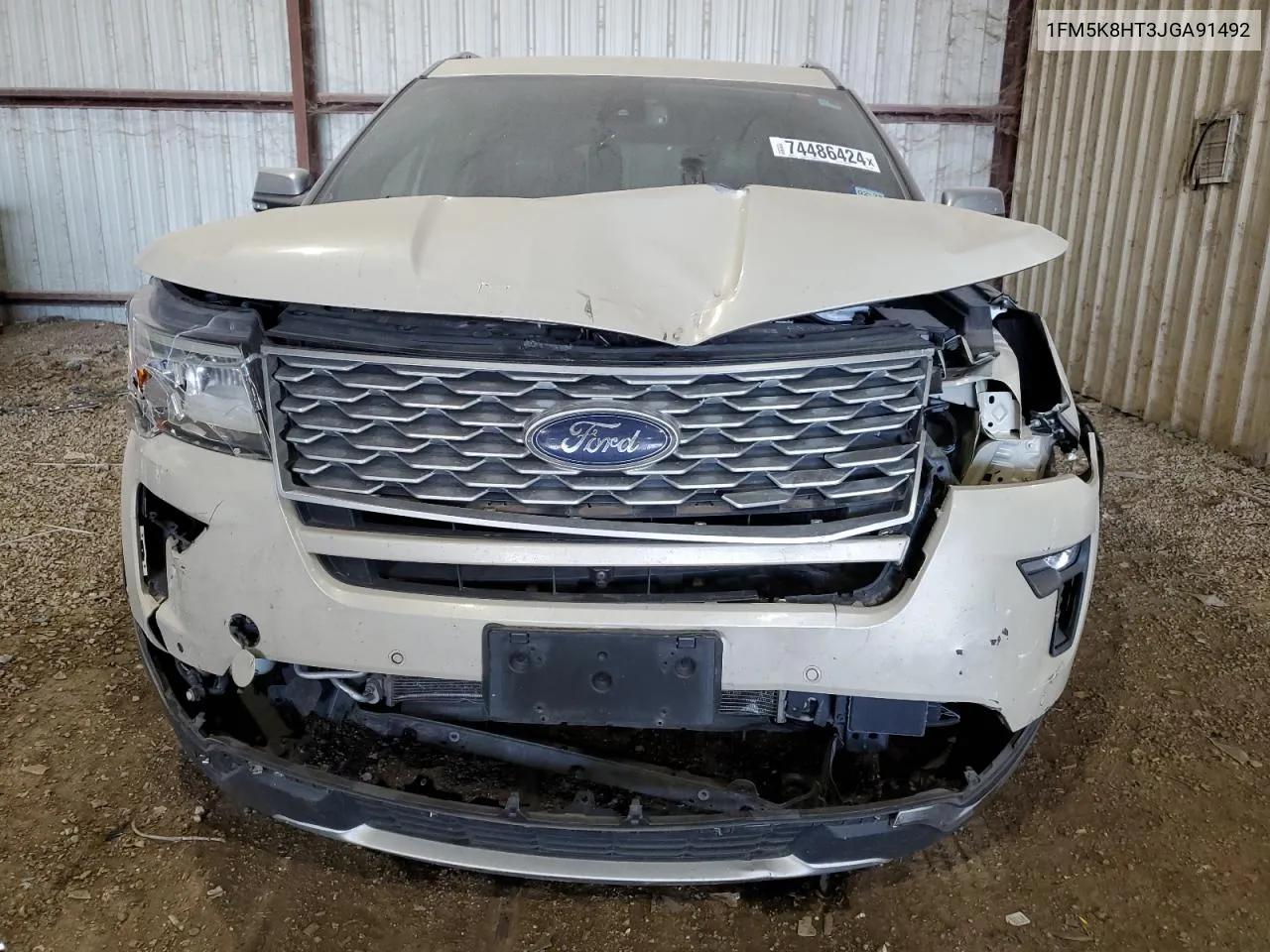 2018 Ford Explorer Platinum VIN: 1FM5K8HT3JGA91492 Lot: 74486424