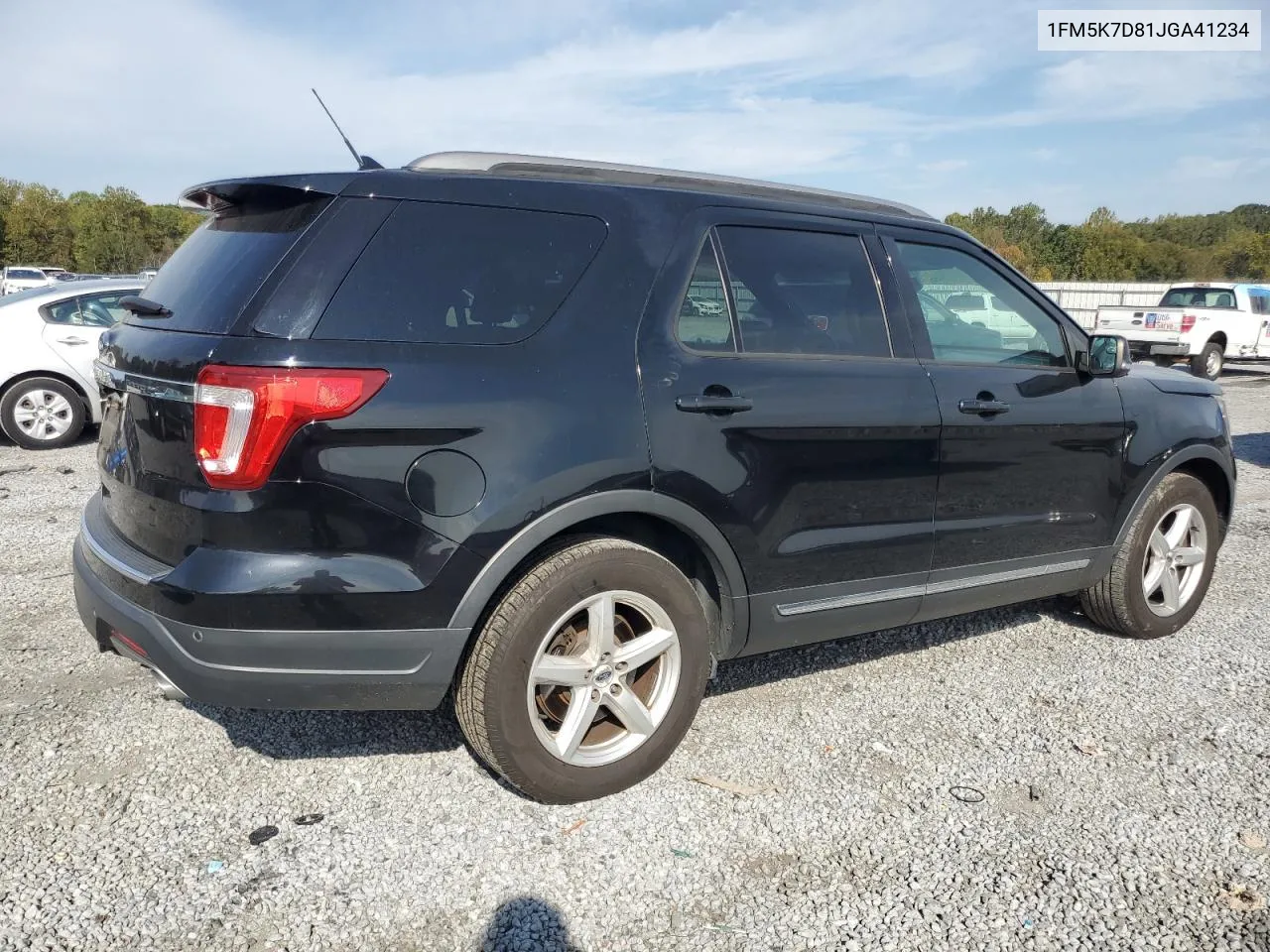 2018 Ford Explorer Xlt VIN: 1FM5K7D81JGA41234 Lot: 74586114