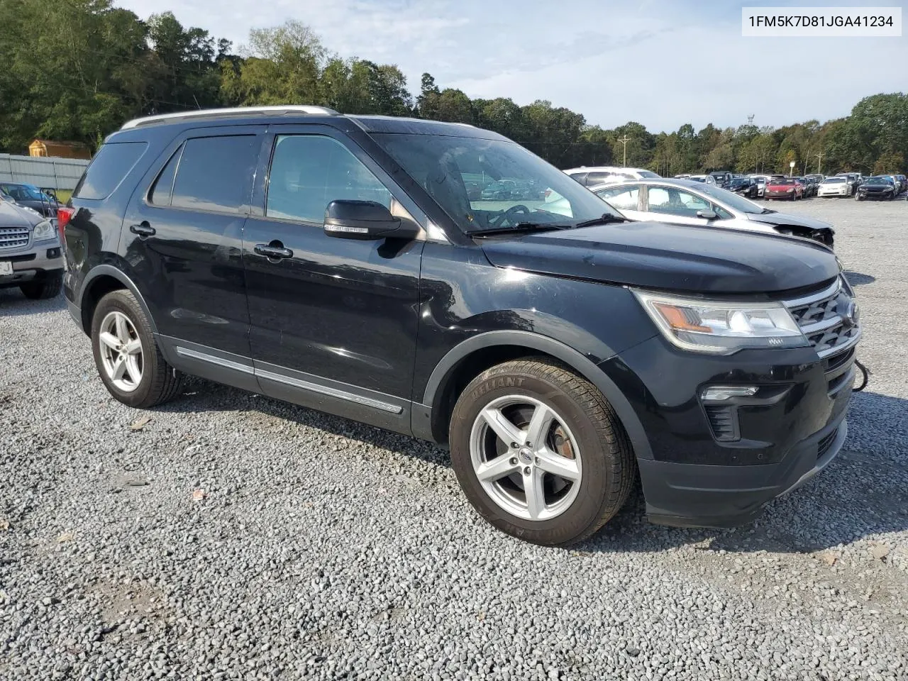 2018 Ford Explorer Xlt VIN: 1FM5K7D81JGA41234 Lot: 74586114