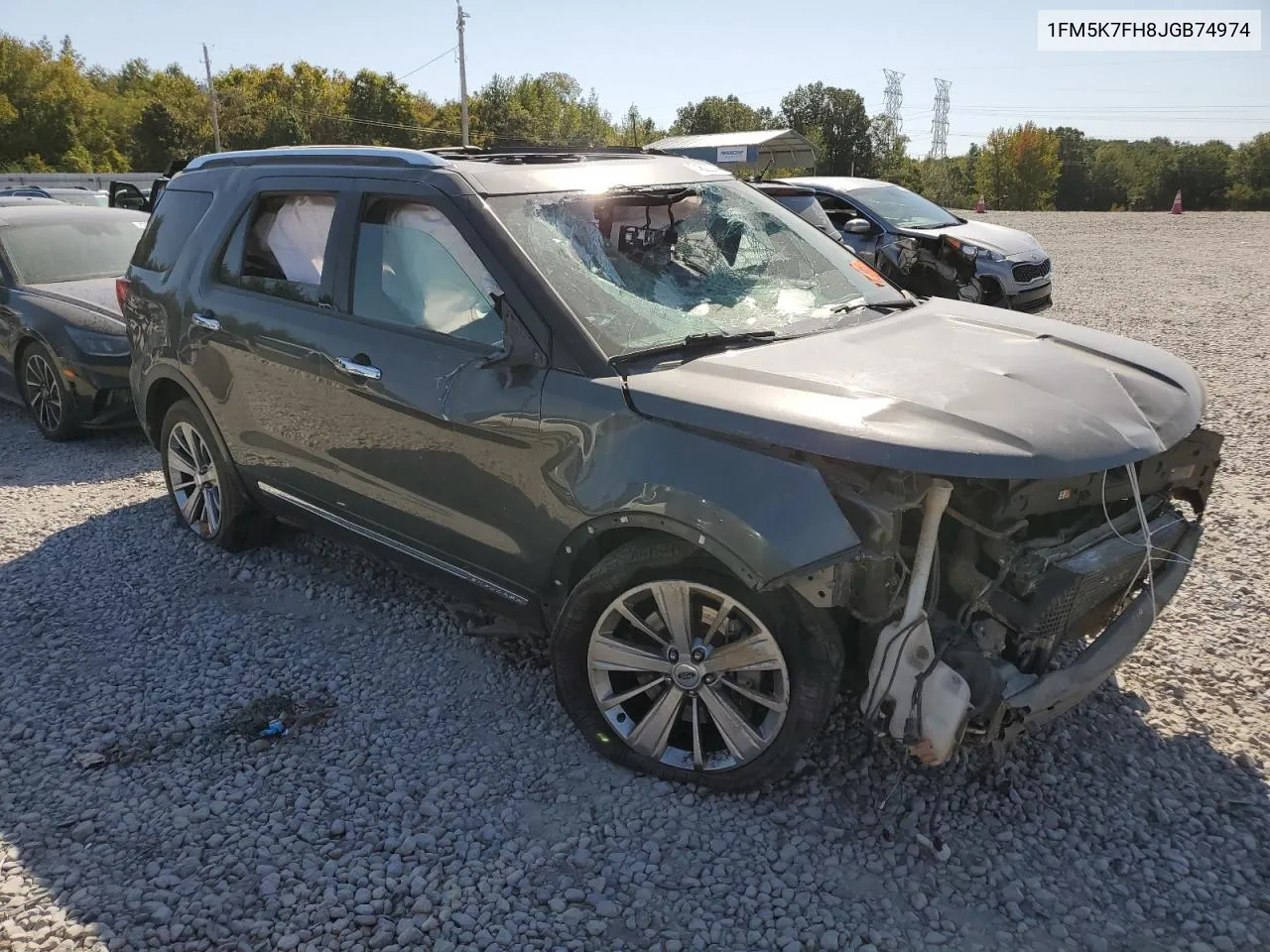 2018 Ford Explorer Limited VIN: 1FM5K7FH8JGB74974 Lot: 74602274