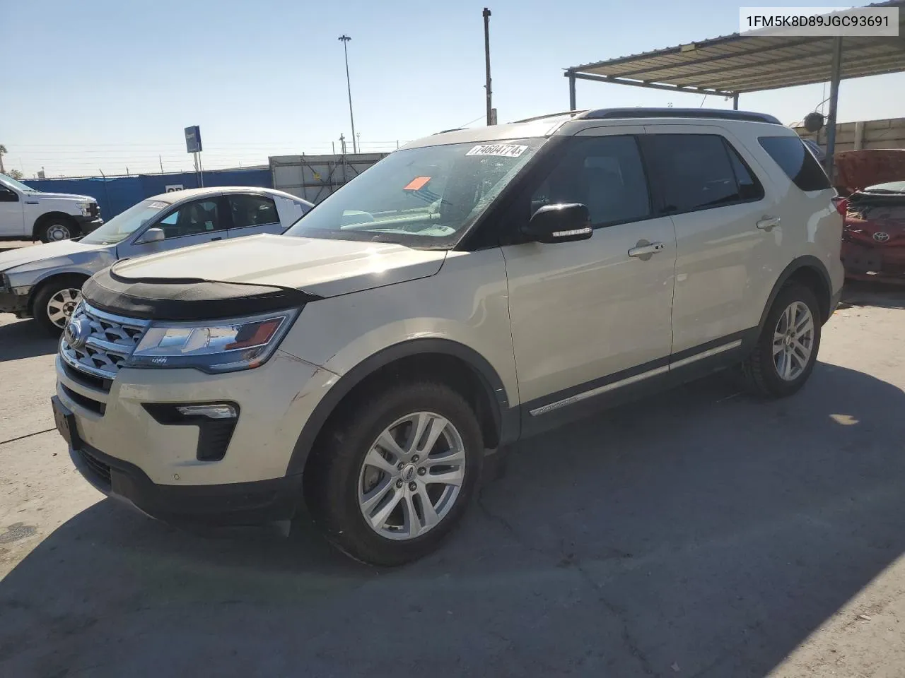 2018 Ford Explorer Xlt VIN: 1FM5K8D89JGC93691 Lot: 74604774