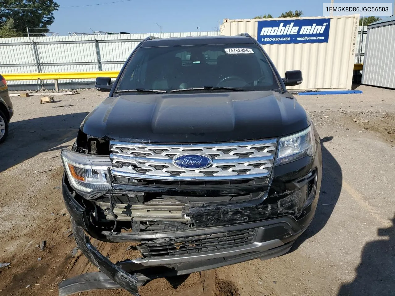 2018 Ford Explorer Xlt VIN: 1FM5K8D86JGC56503 Lot: 74762984