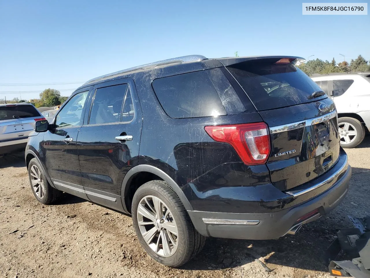 2018 Ford Explorer Limited VIN: 1FM5K8F84JGC16790 Lot: 74773984