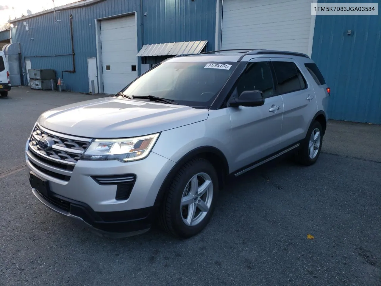 2018 Ford Explorer Xlt VIN: 1FM5K7D83JGA03584 Lot: 74793174