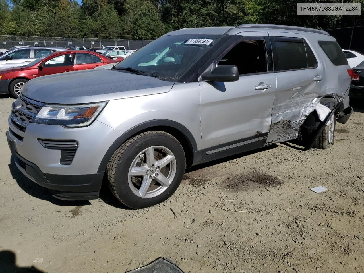 2018 Ford Explorer Xlt VIN: 1FM5K7D83JGA12284 Lot: 74854884