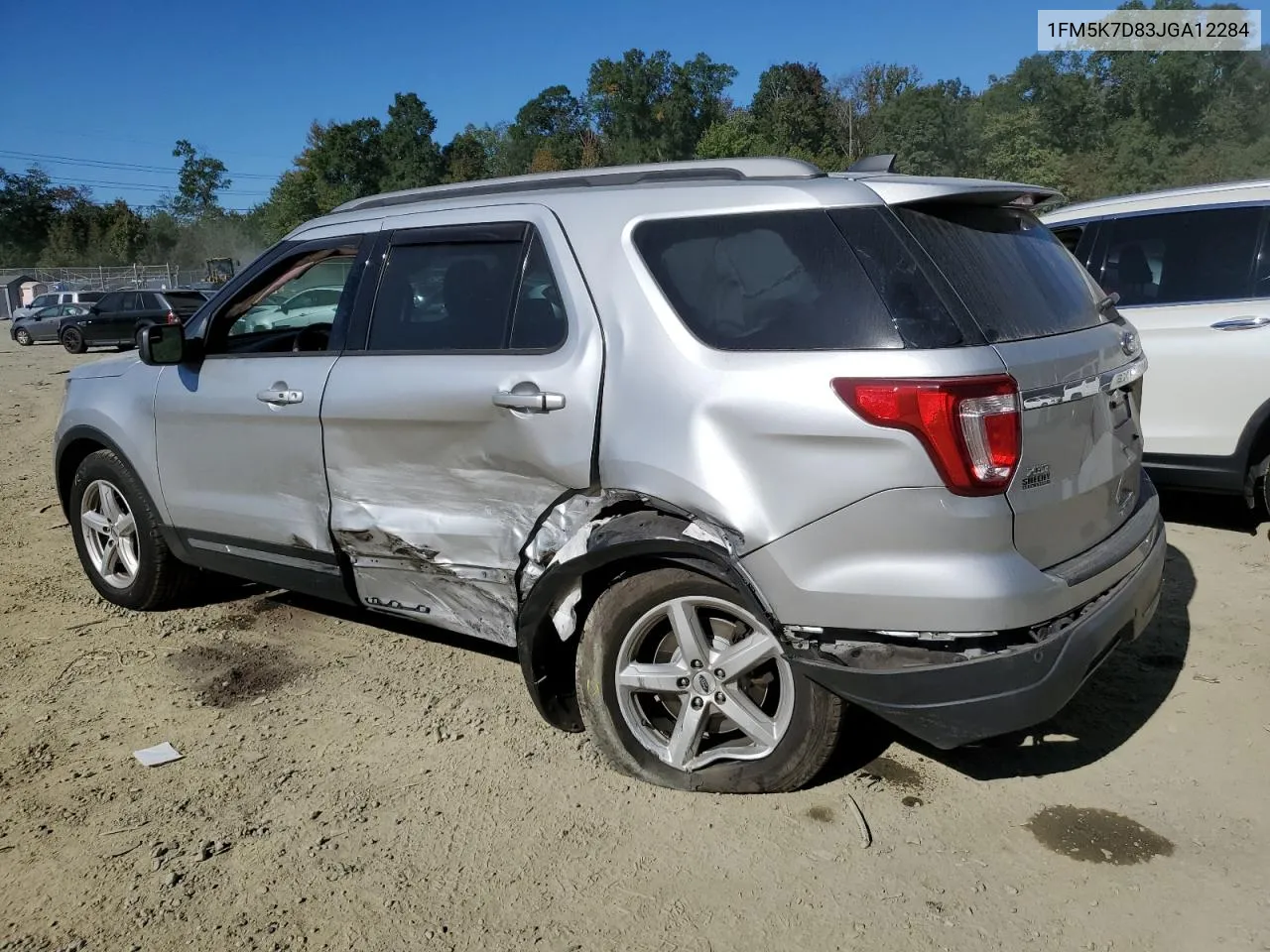 2018 Ford Explorer Xlt VIN: 1FM5K7D83JGA12284 Lot: 74854884