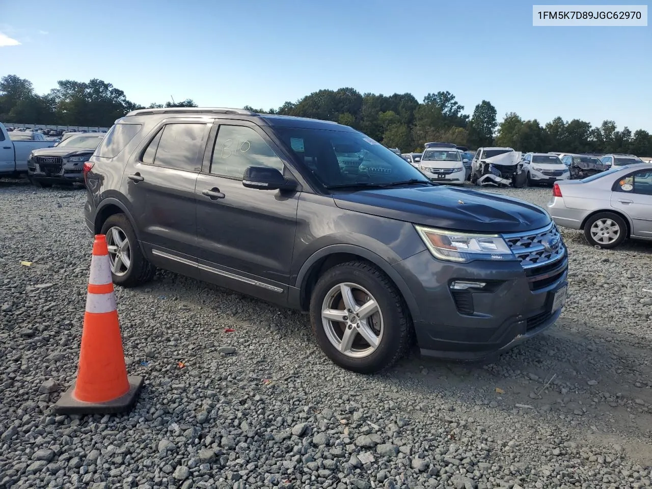 1FM5K7D89JGC62970 2018 Ford Explorer Xlt