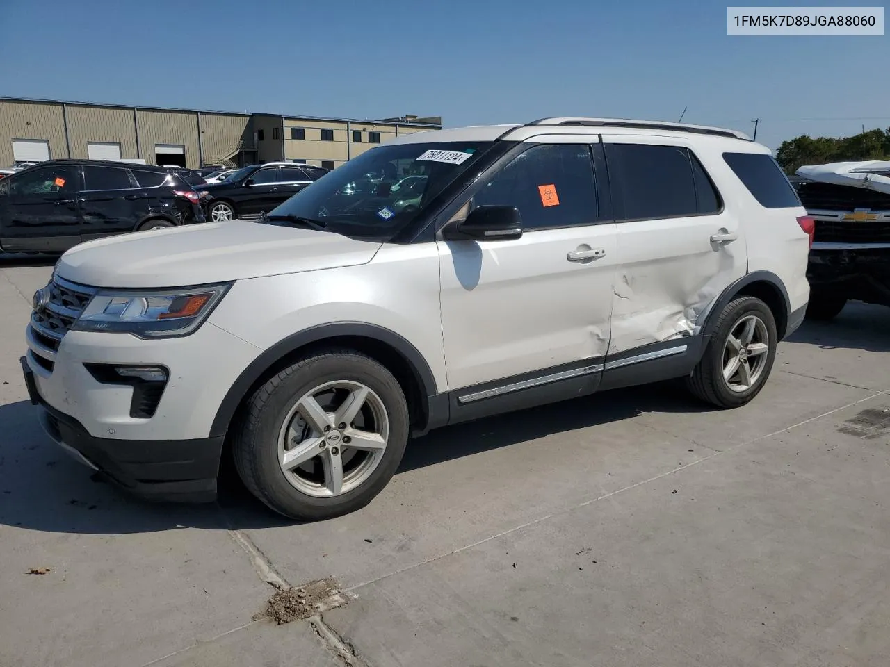 1FM5K7D89JGA88060 2018 Ford Explorer Xlt