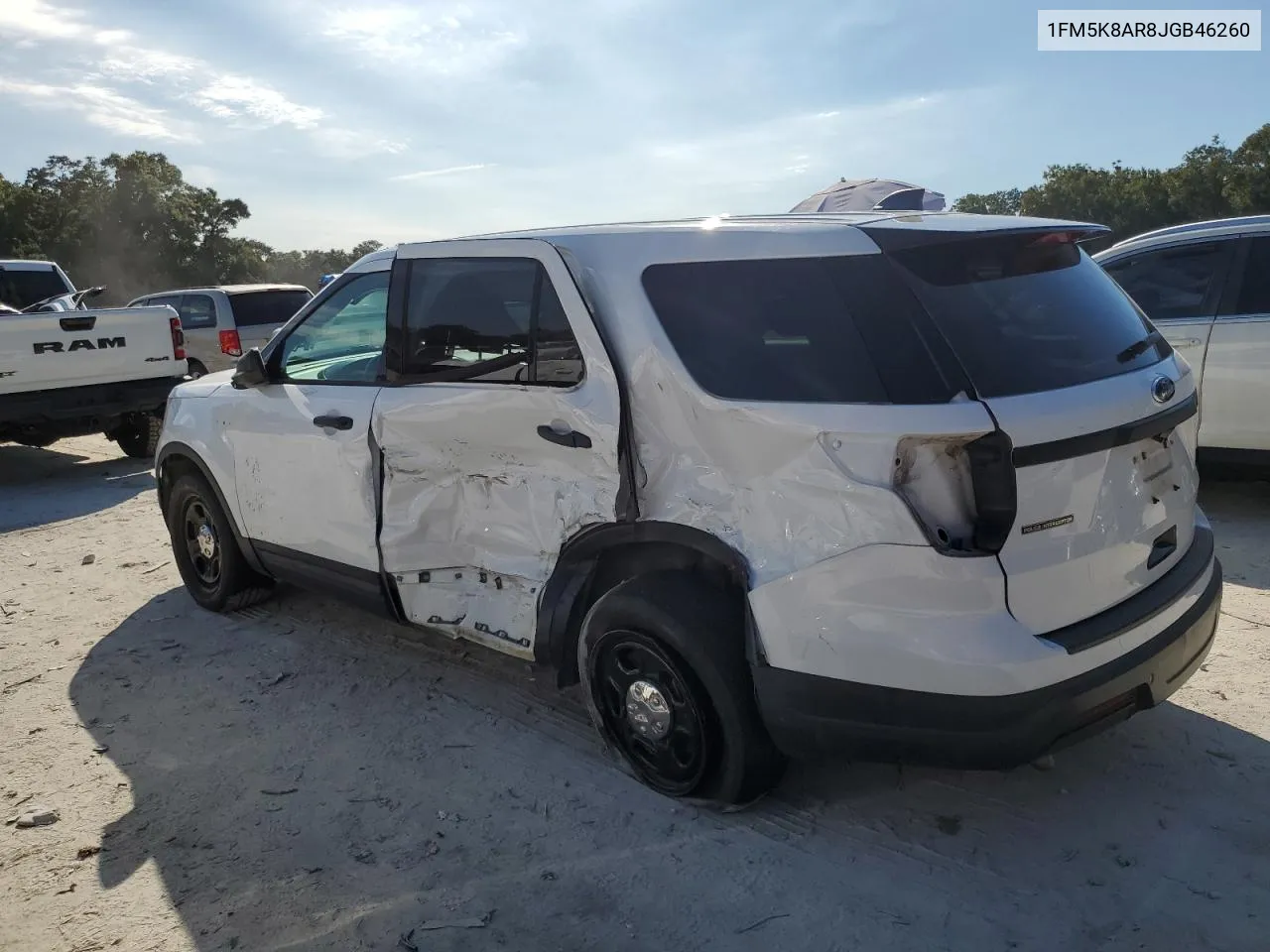 2018 Ford Explorer Police Interceptor VIN: 1FM5K8AR8JGB46260 Lot: 75184314