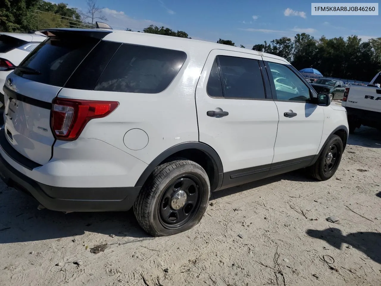 2018 Ford Explorer Police Interceptor VIN: 1FM5K8AR8JGB46260 Lot: 75184314