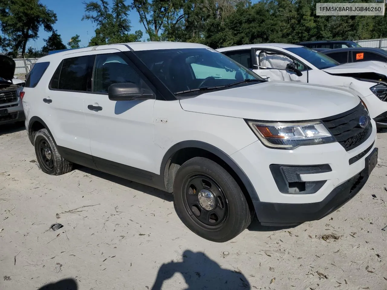 2018 Ford Explorer Police Interceptor VIN: 1FM5K8AR8JGB46260 Lot: 75184314