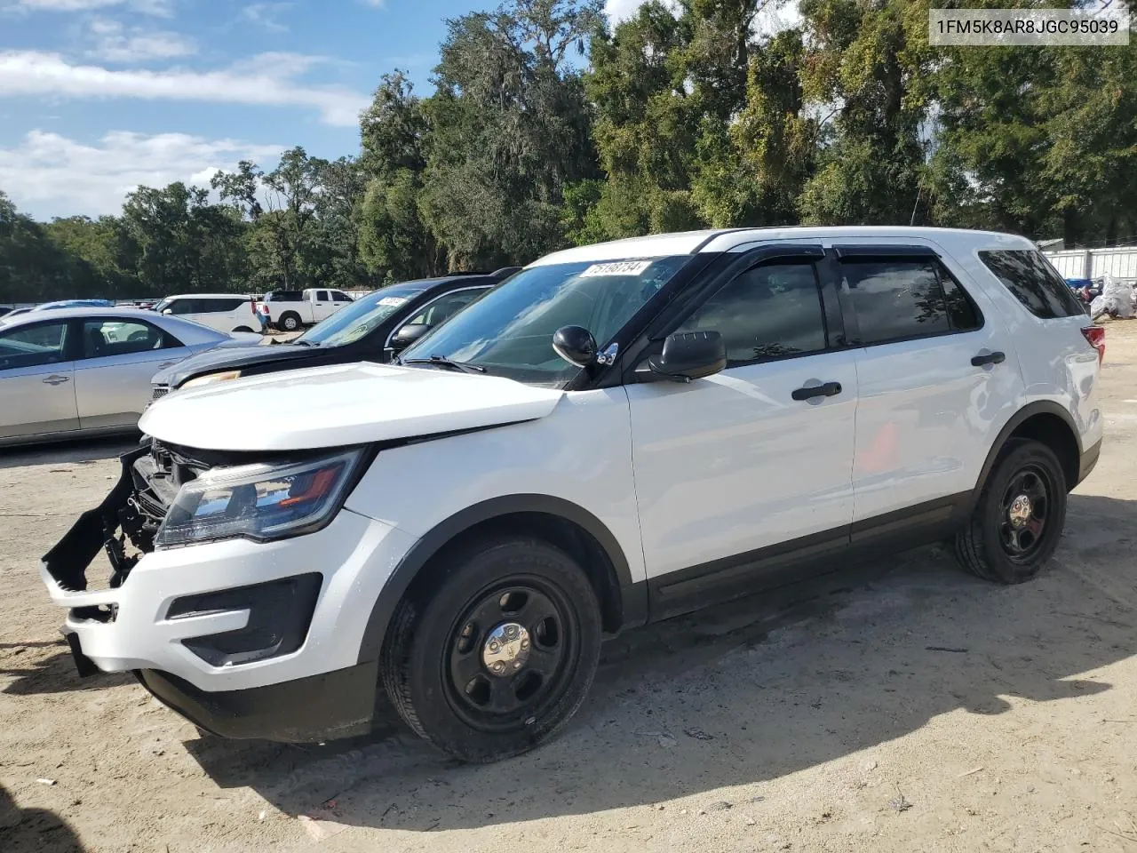 2018 Ford Explorer Police Interceptor VIN: 1FM5K8AR8JGC95039 Lot: 75198734