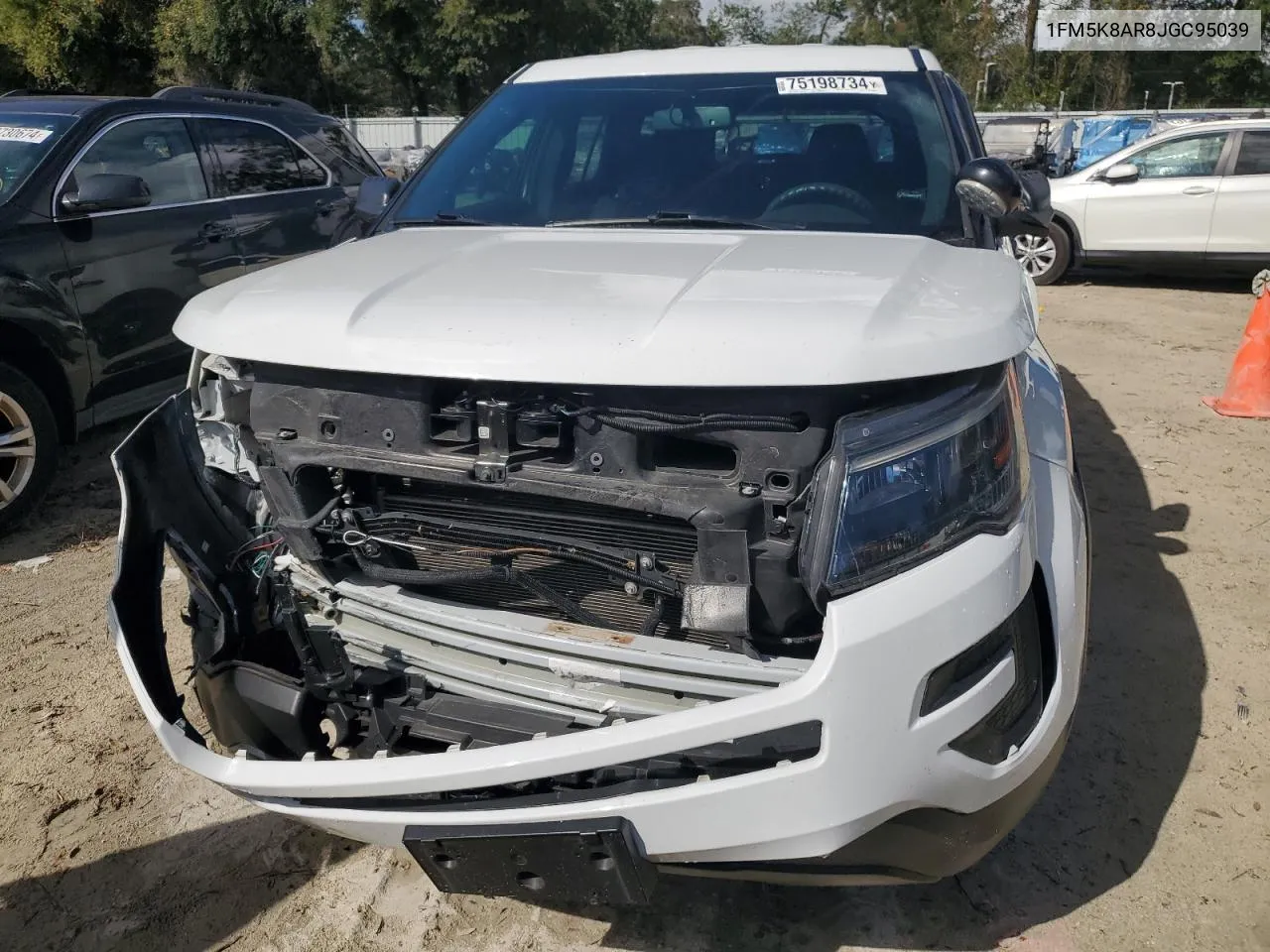 2018 Ford Explorer Police Interceptor VIN: 1FM5K8AR8JGC95039 Lot: 75198734