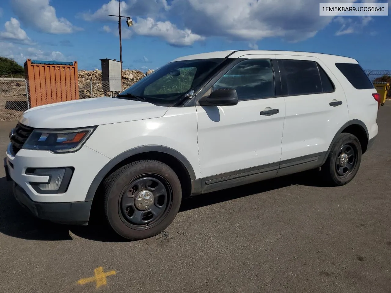 2018 Ford Explorer Police Interceptor VIN: 1FM5K8AR9JGC56640 Lot: 75353954