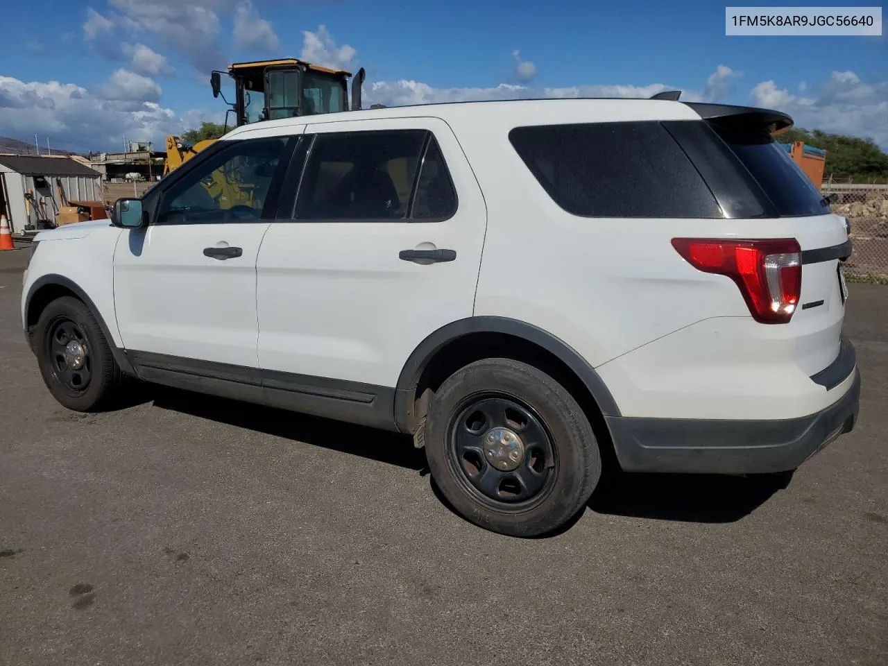 2018 Ford Explorer Police Interceptor VIN: 1FM5K8AR9JGC56640 Lot: 75353954