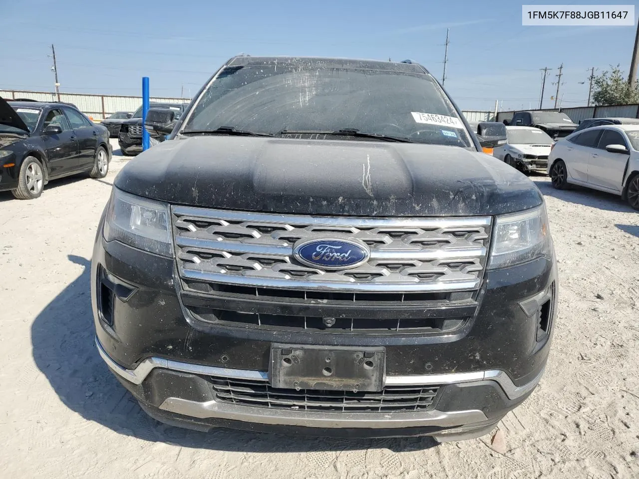 2018 Ford Explorer Limited VIN: 1FM5K7F88JGB11647 Lot: 75463424