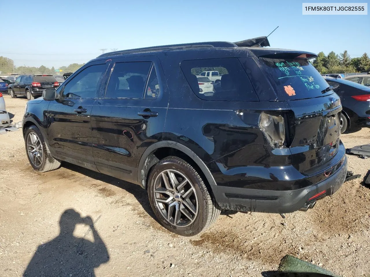 2018 Ford Explorer Sport VIN: 1FM5K8GT1JGC82555 Lot: 75481624