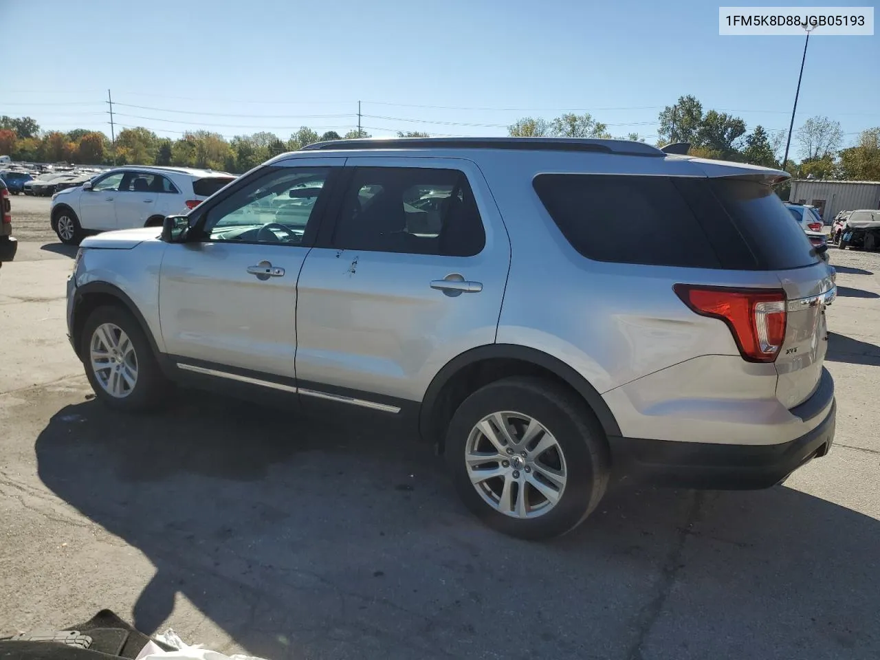 2018 Ford Explorer Xlt VIN: 1FM5K8D88JGB05193 Lot: 75590664