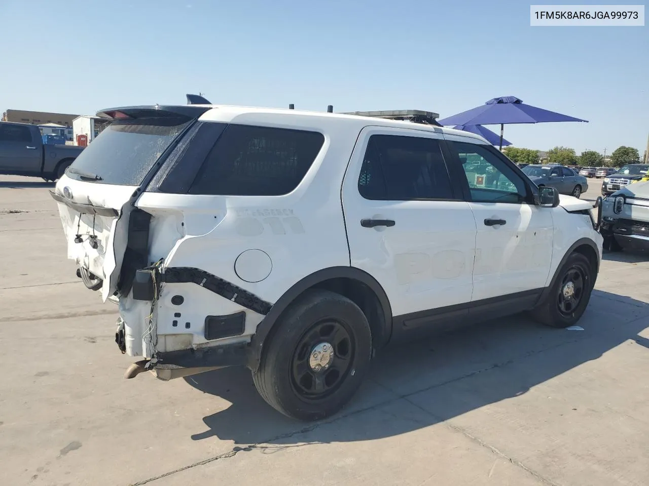 2018 Ford Explorer Police Interceptor VIN: 1FM5K8AR6JGA99973 Lot: 75622744