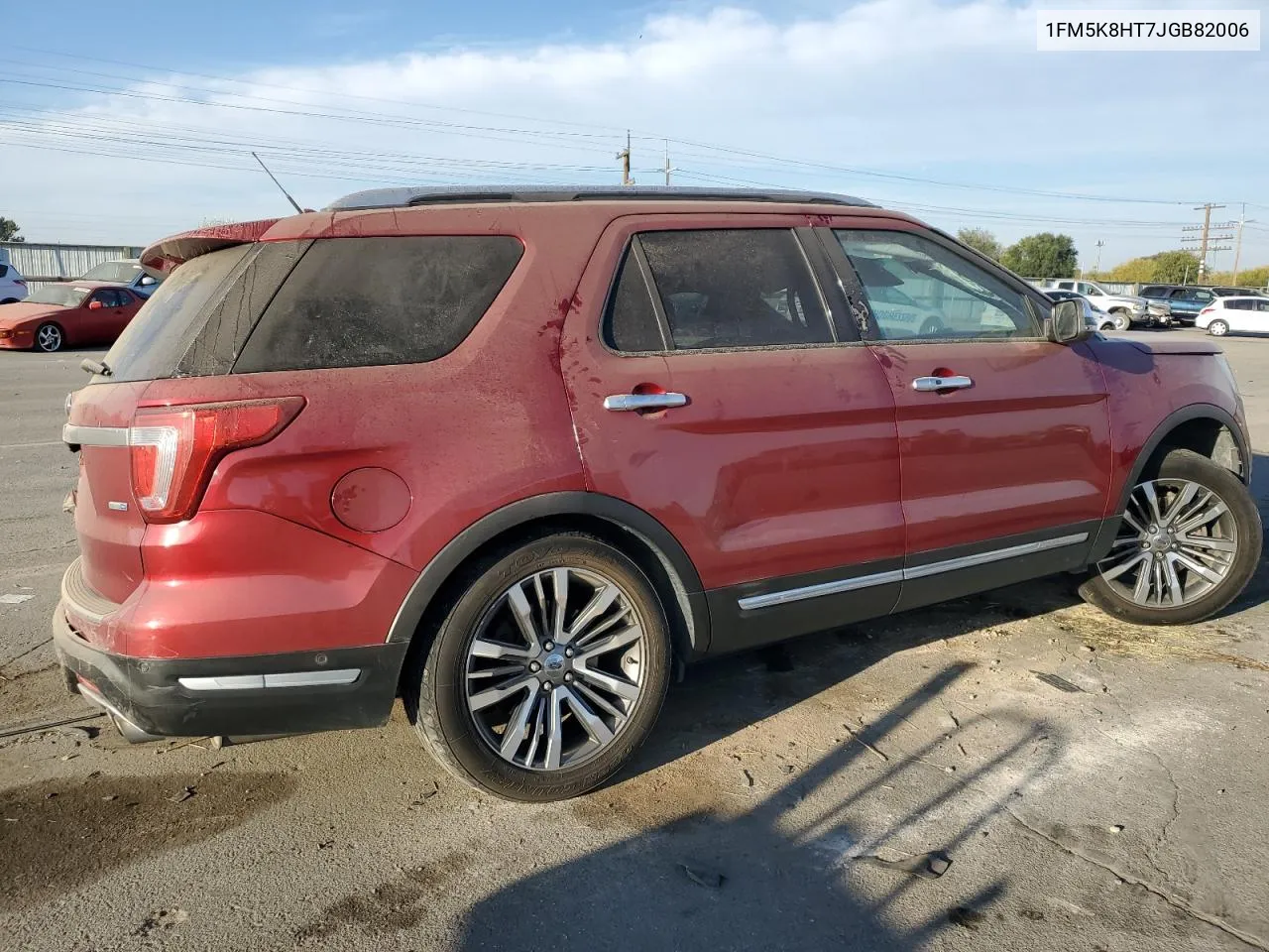 2018 Ford Explorer Platinum VIN: 1FM5K8HT7JGB82006 Lot: 75774974