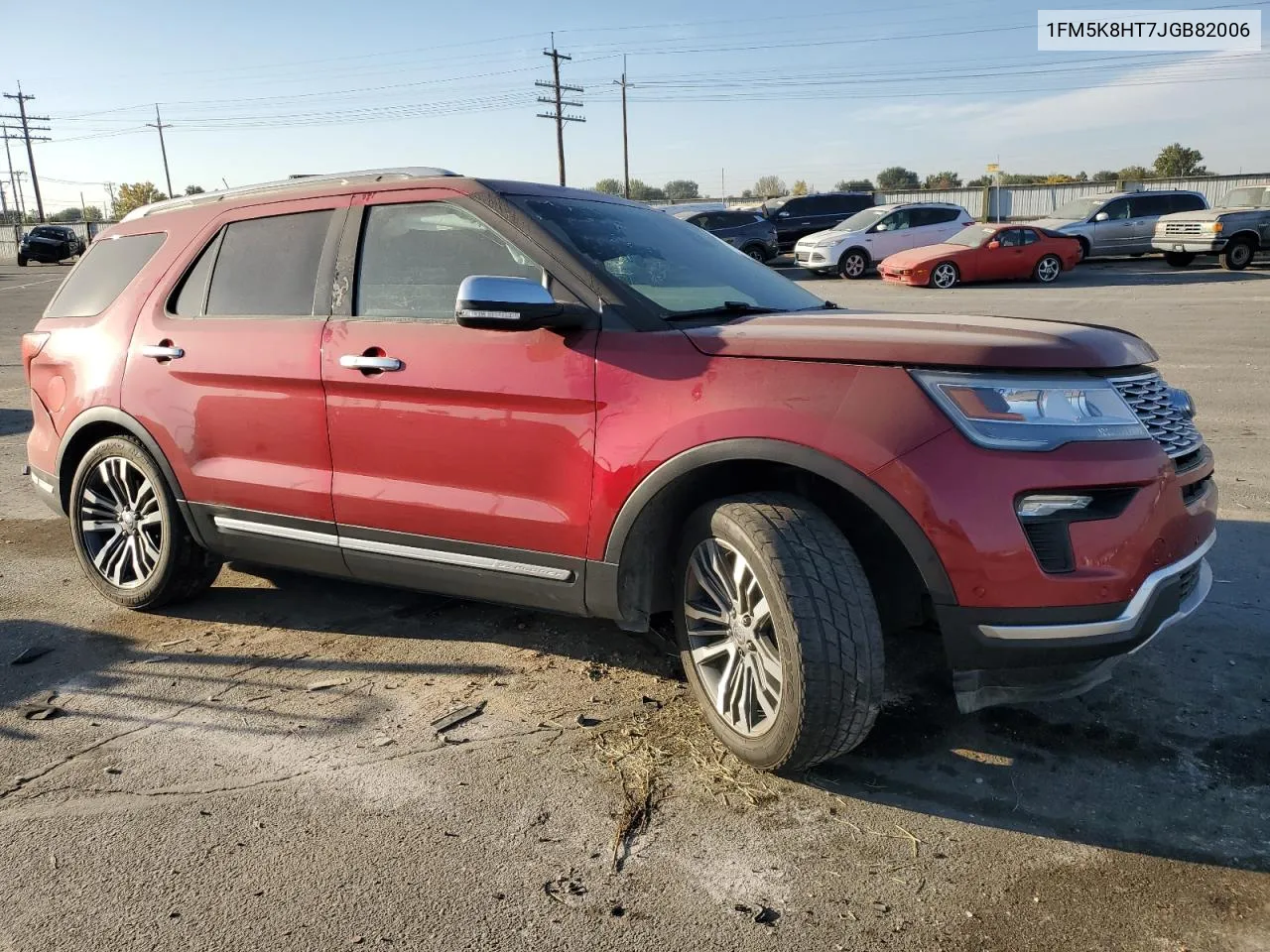 2018 Ford Explorer Platinum VIN: 1FM5K8HT7JGB82006 Lot: 75774974