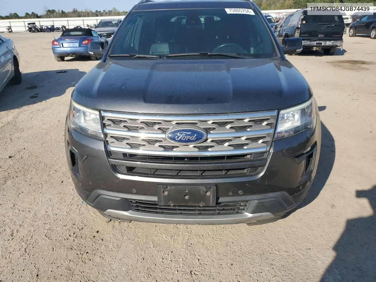 2018 Ford Explorer Xlt VIN: 1FM5K7D84JGB74439 Lot: 75805754