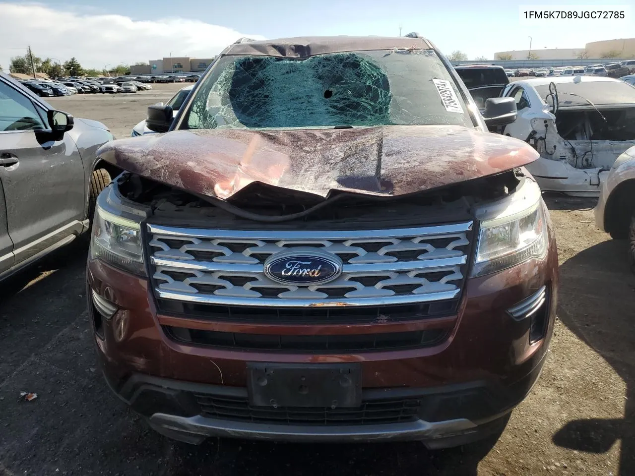 1FM5K7D89JGC72785 2018 Ford Explorer Xlt