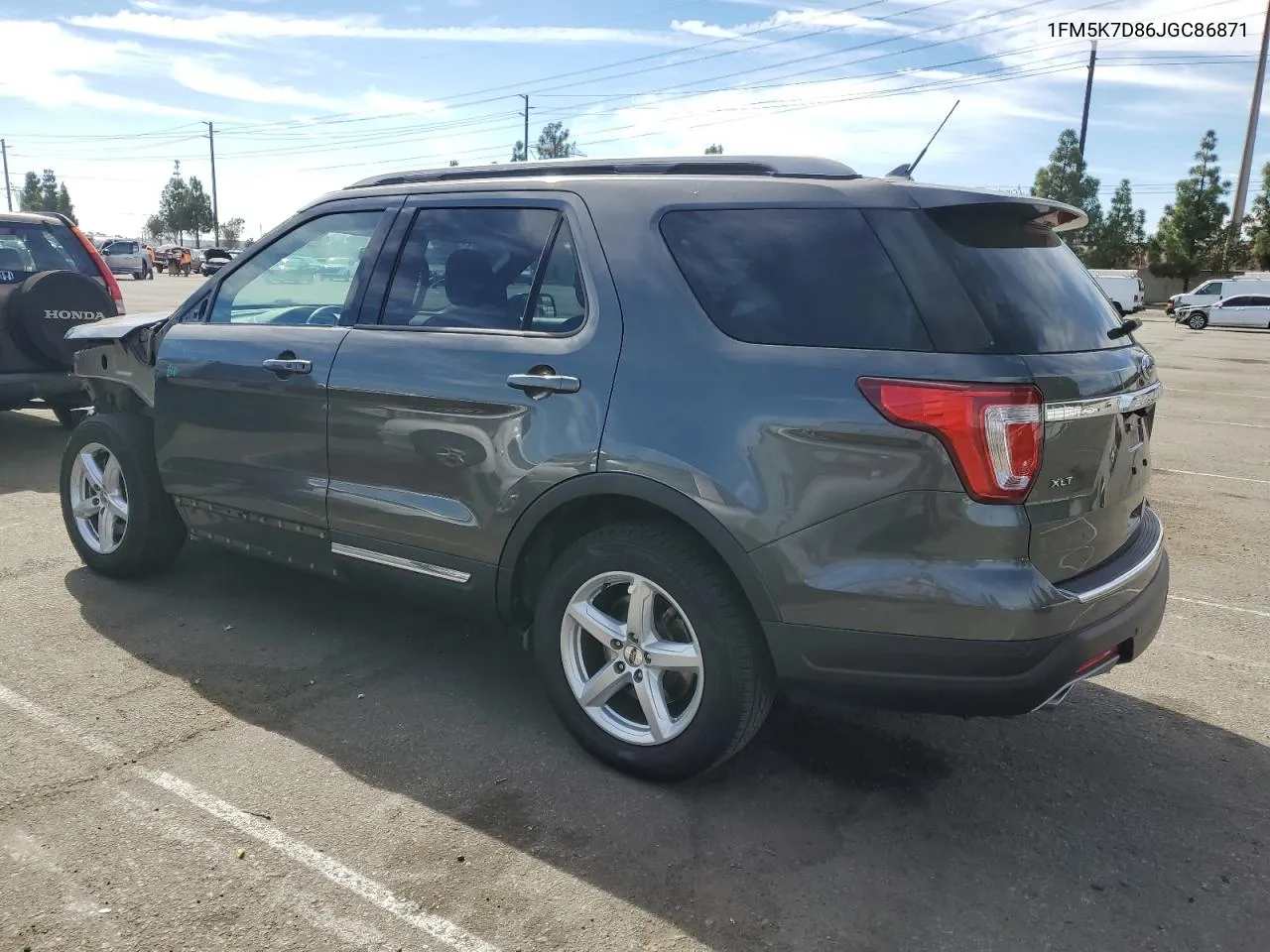 2018 Ford Explorer Xlt VIN: 1FM5K7D86JGC86871 Lot: 75860904