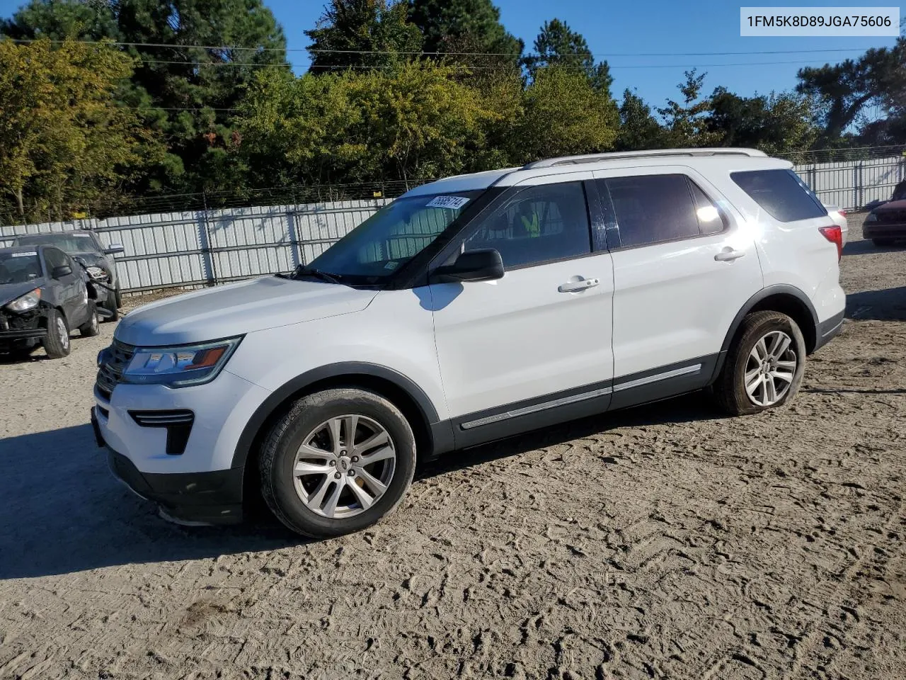 2018 Ford Explorer Xlt VIN: 1FM5K8D89JGA75606 Lot: 76585714