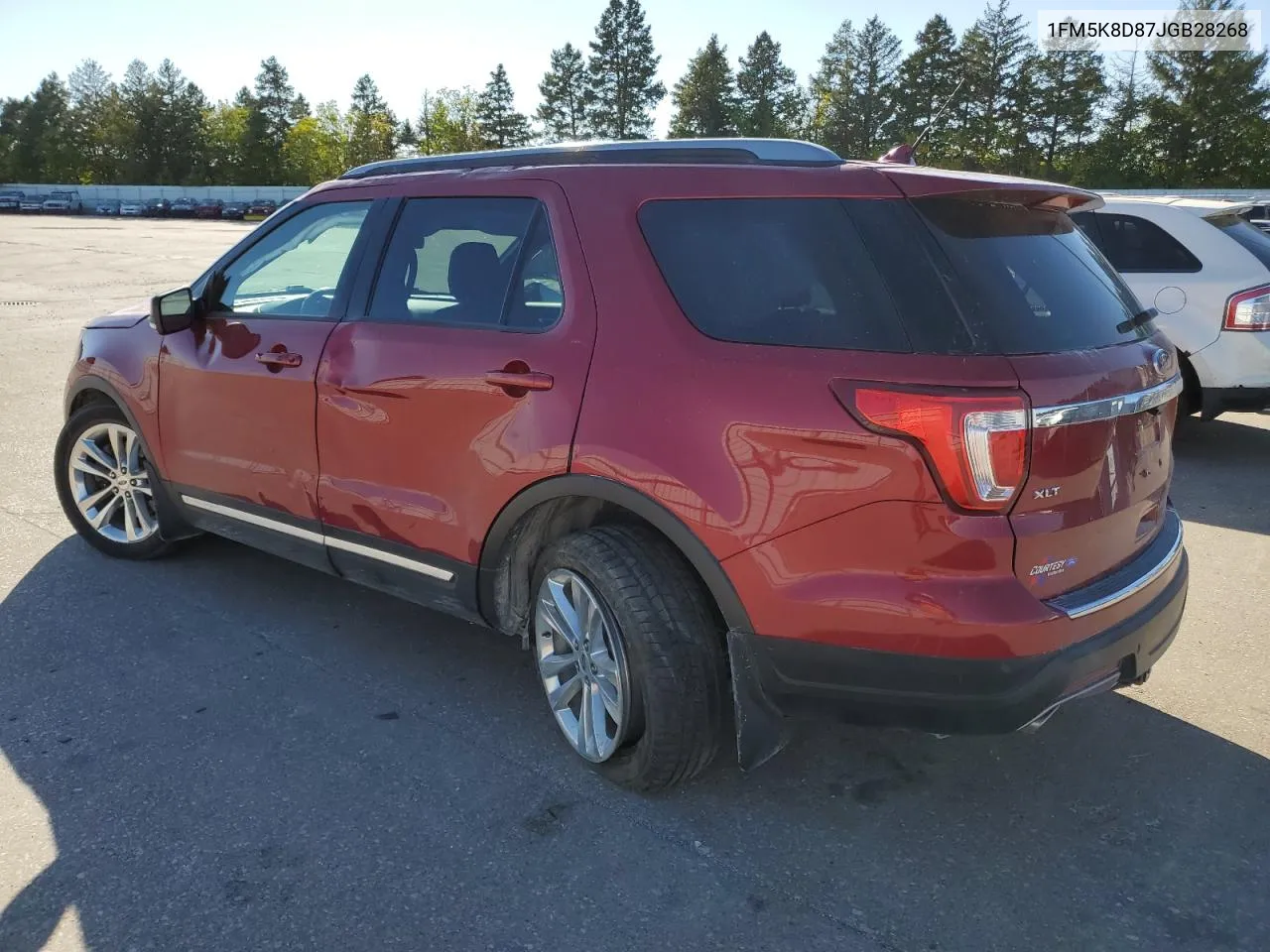 2018 Ford Explorer Xlt VIN: 1FM5K8D87JGB28268 Lot: 76631864