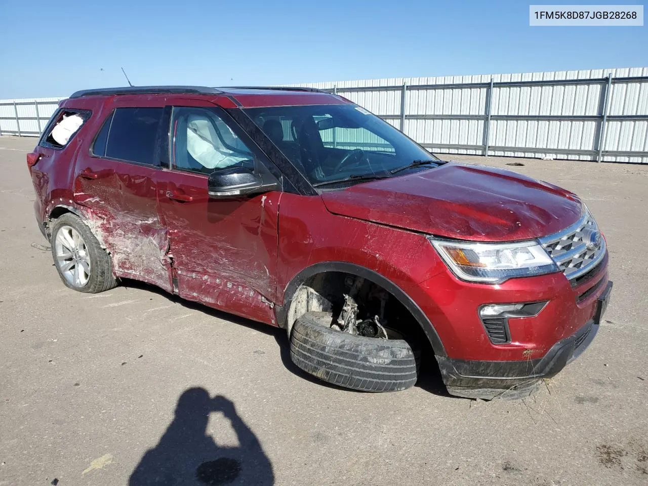 2018 Ford Explorer Xlt VIN: 1FM5K8D87JGB28268 Lot: 76631864