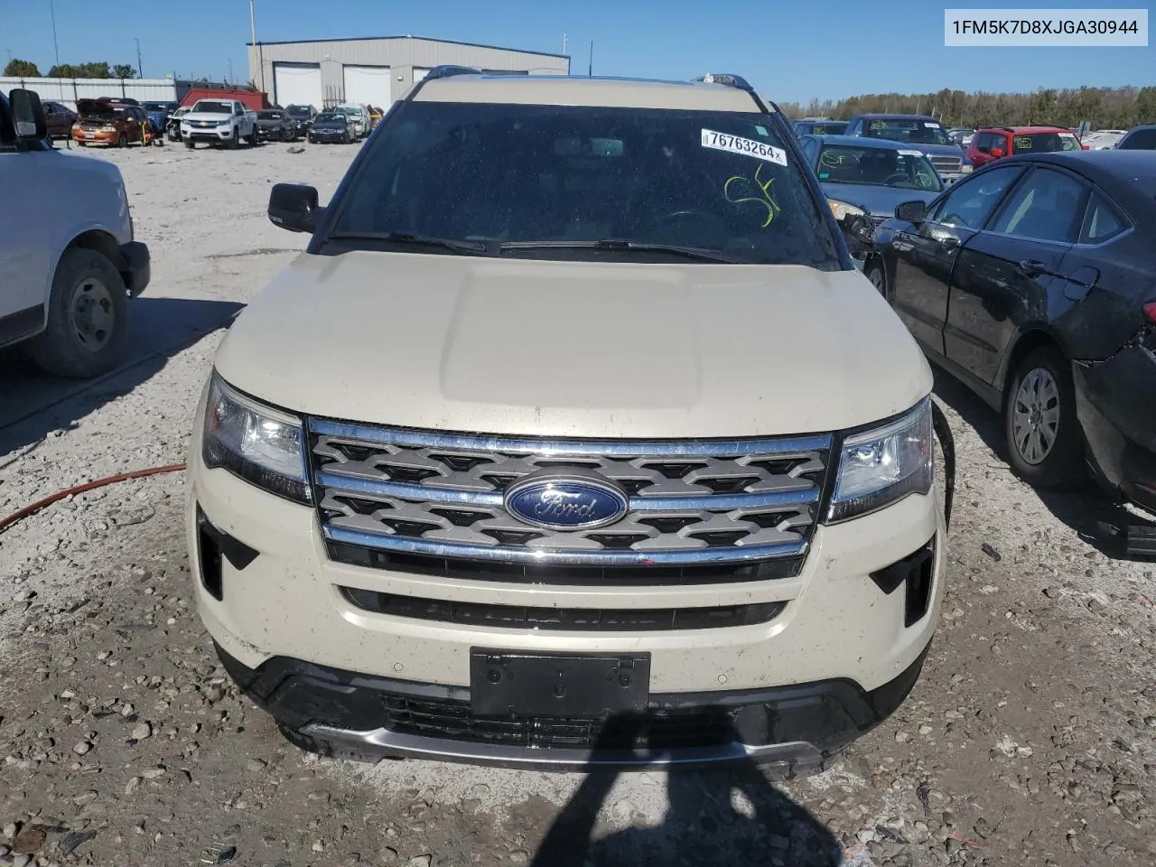 2018 Ford Explorer Xlt VIN: 1FM5K7D8XJGA30944 Lot: 76763264