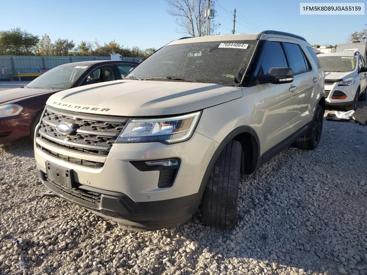 2018 Ford Explorer Xlt VIN: 1FM5K8D89JGA55159 Lot: 76844064